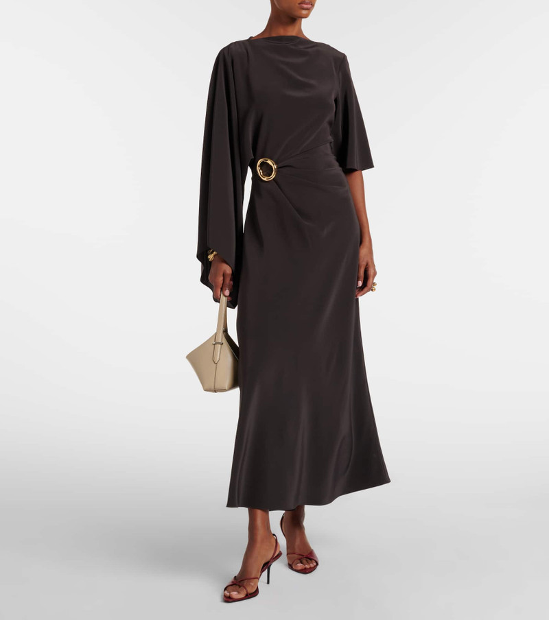 JOSEPH Joya satin twill midi dress outlook