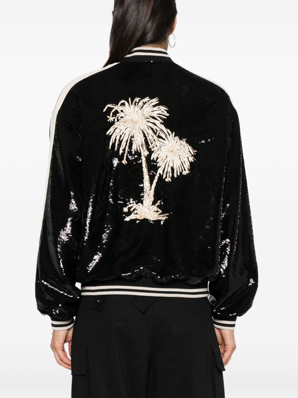 sequinned bomber jacket - 4