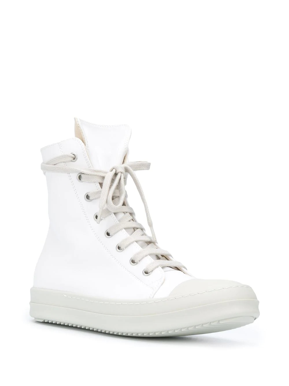 lace-up high-top sneakers - 2