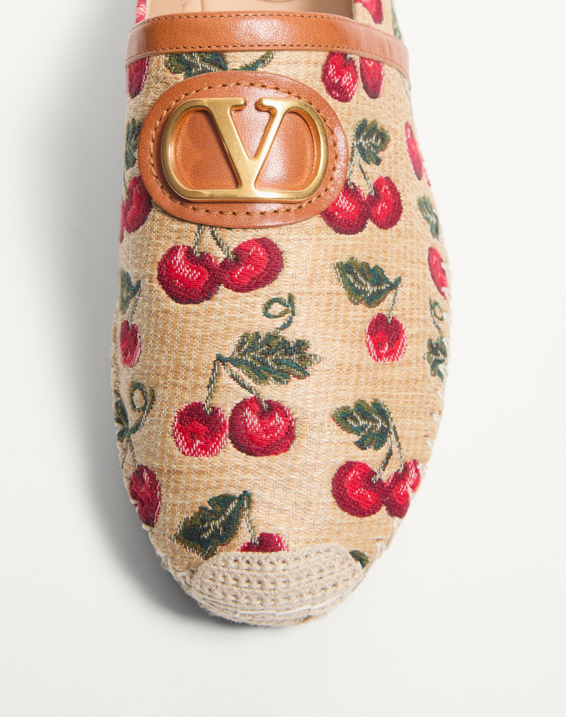 Valentino VLOGO SIGNATURE MULE WITH CHERRYFIC MOTIF 25MM outlook