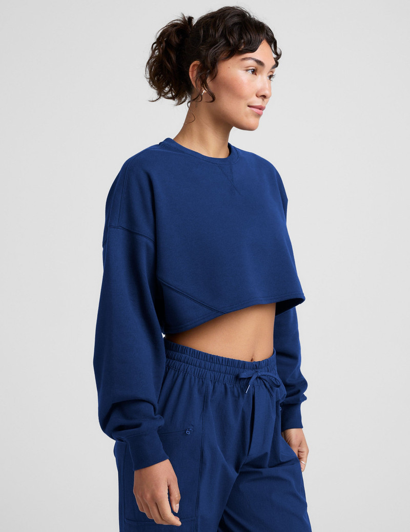 BEYOND YOGA LuxeFleece Cropped Sweatshirt outlook