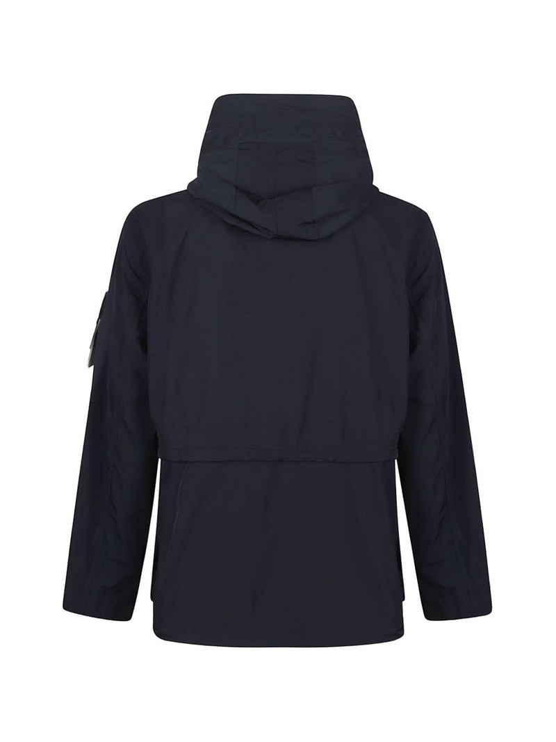 Stone Island logo-patch hooded jacket outlook
