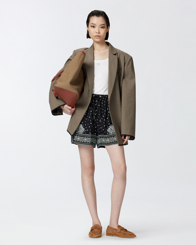 PINKO BANDANA PRINT SHORTS outlook