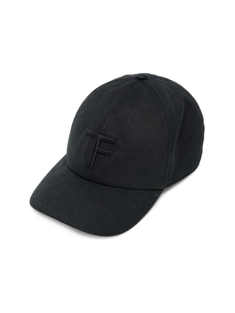 Men's Embroidered Canvas Baseball Cap - Black 1