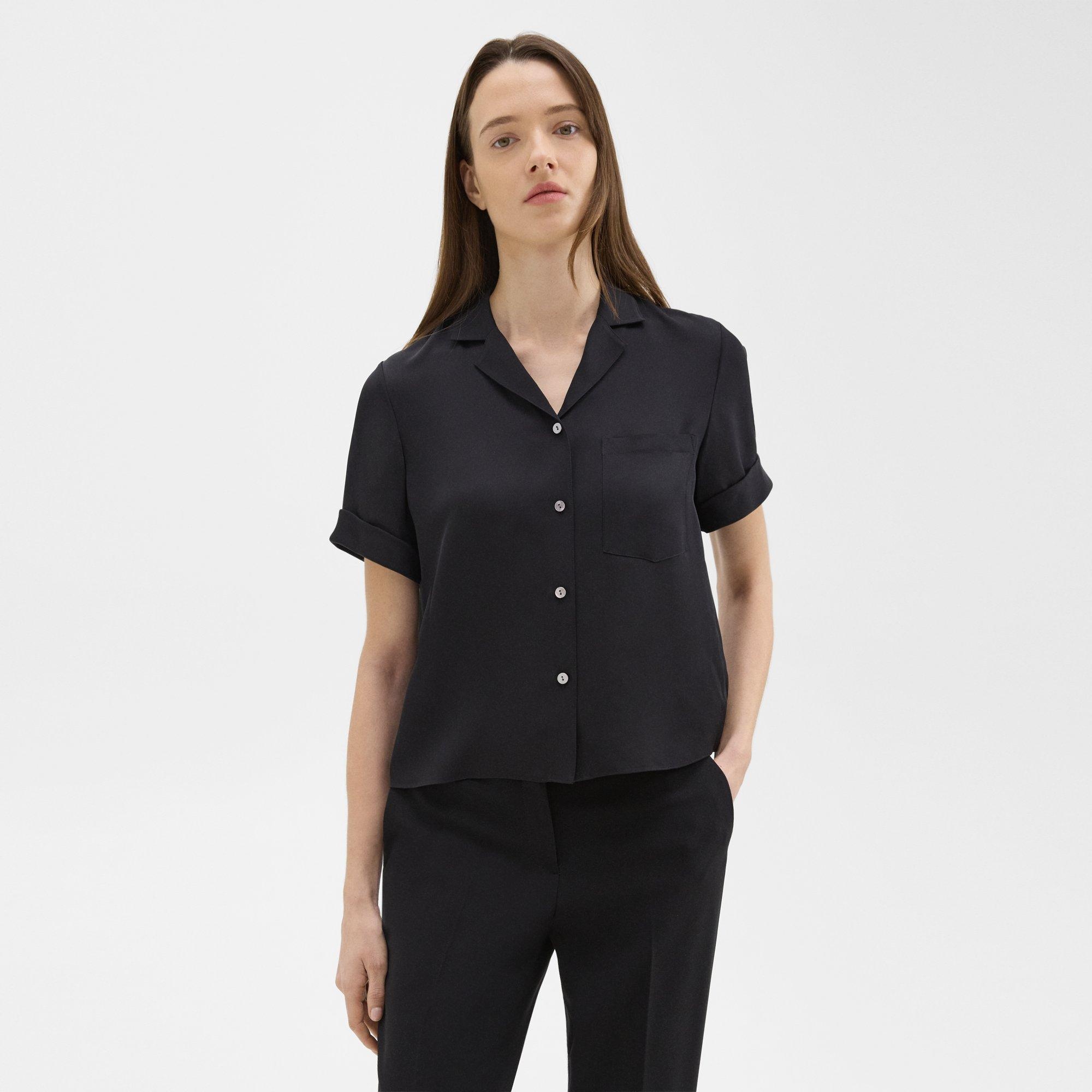 Camp Shirt in Silk Georgette - 2