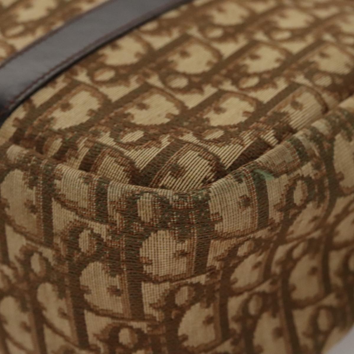 DIOR Trotter Canvas Hand Bag Brown - 15