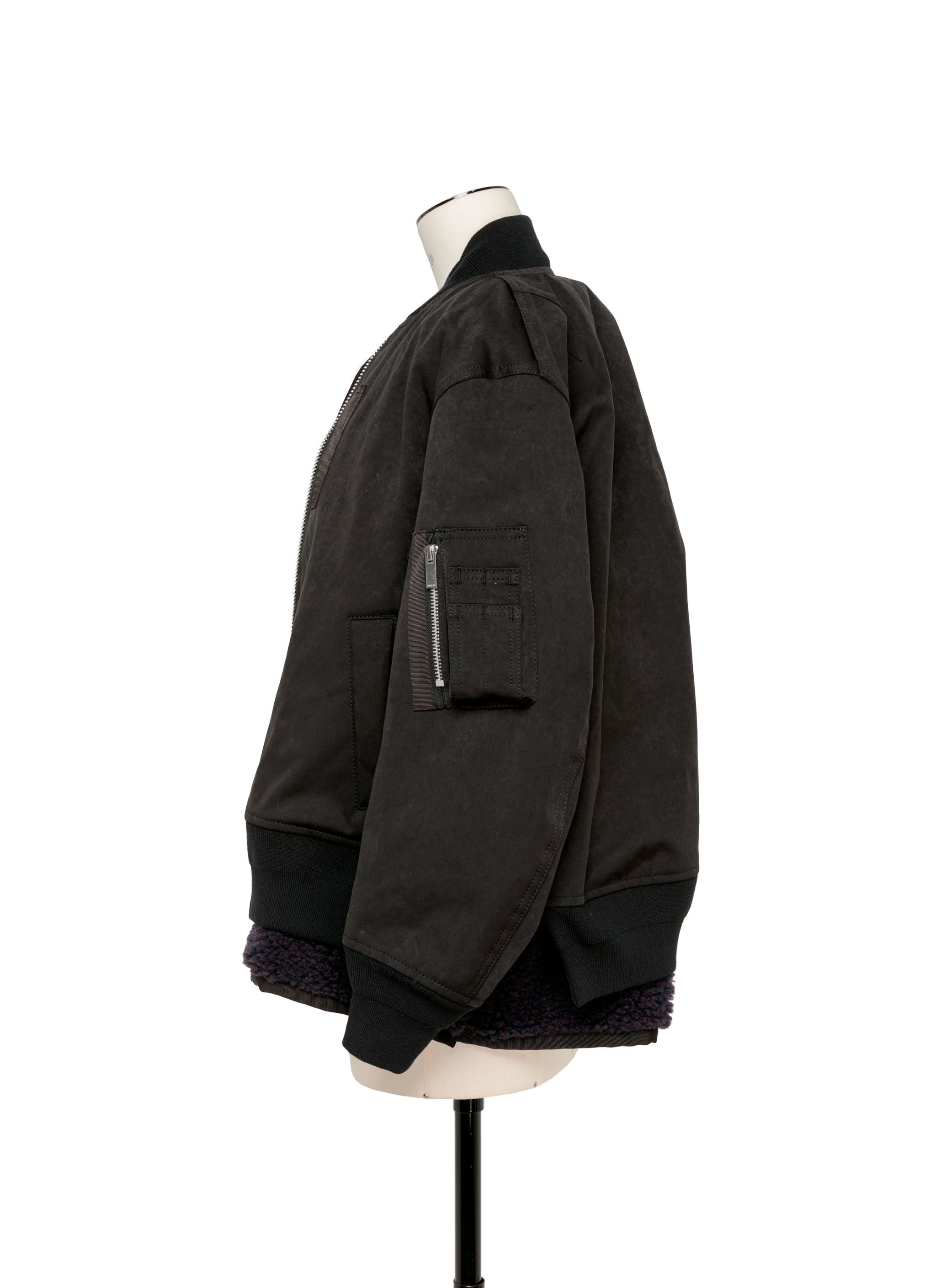 Faux Suede Blouson - 2
