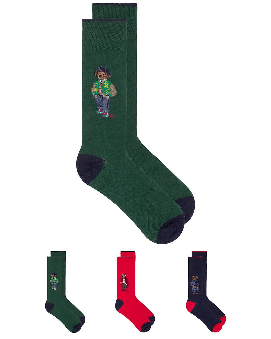 Multi Bear Socks Gift Box - 1