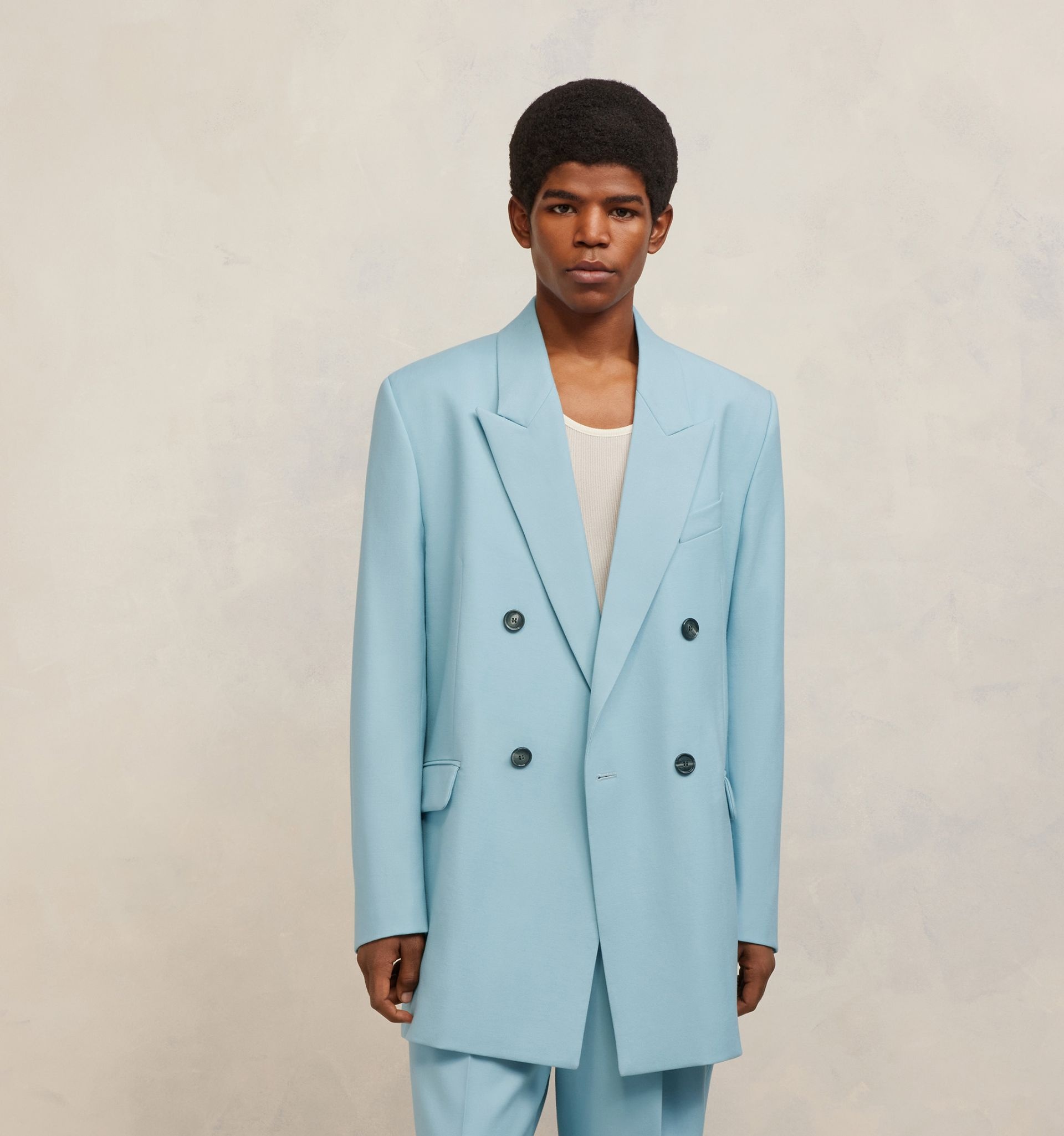 Double Breasted Oversized Jacket - 6