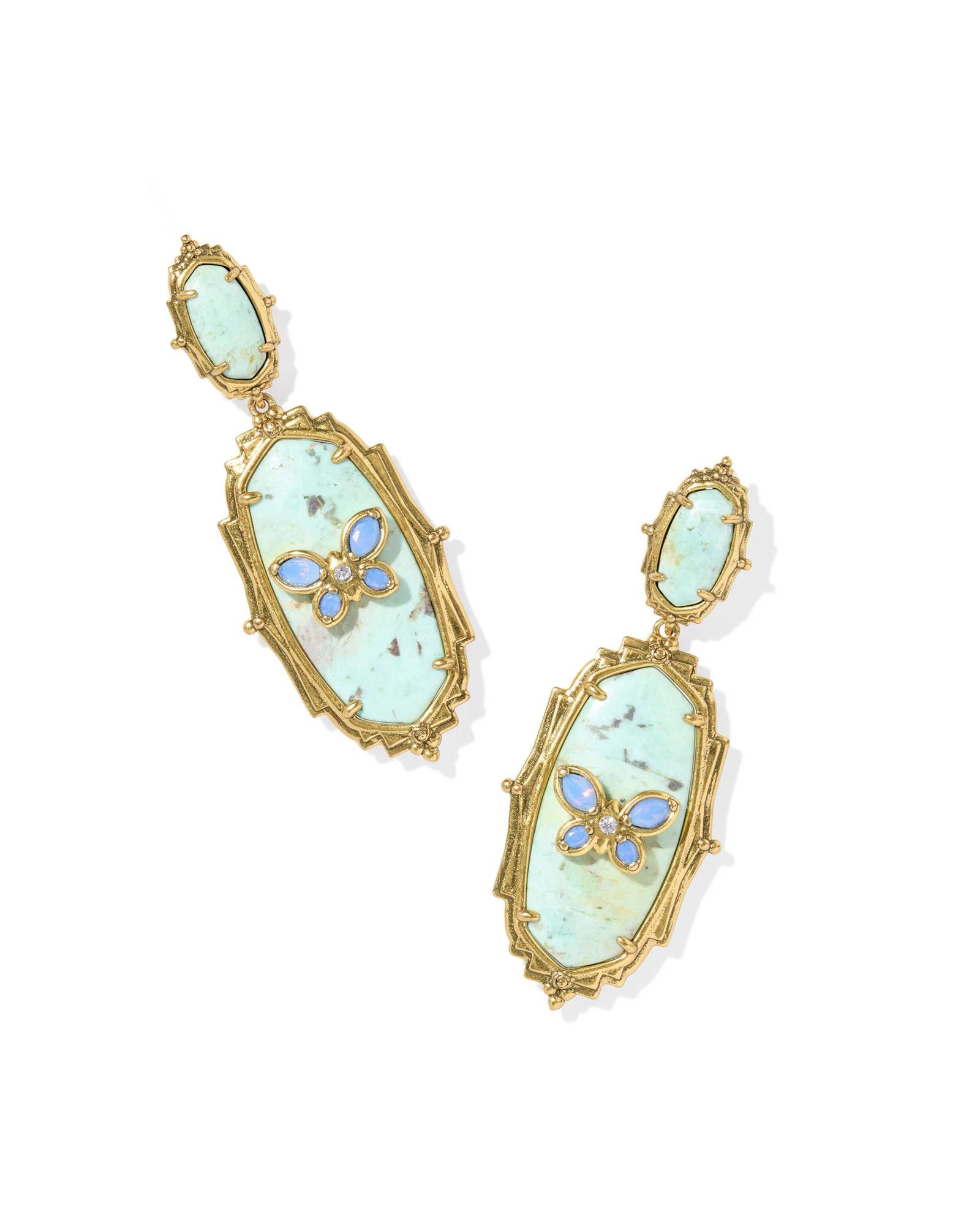 Dolly Parton x Kendra Scott Elle Butterfly Vintage Gold Statement Earrings - 1