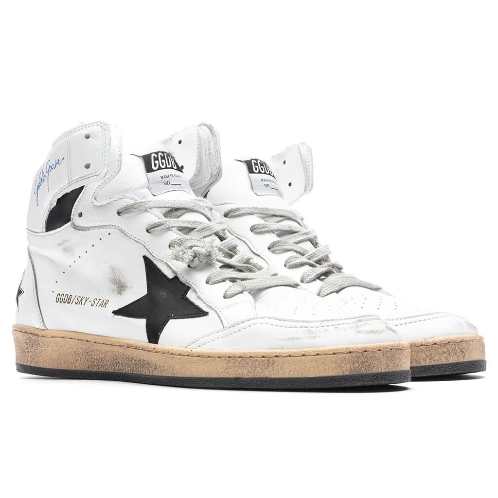 SKY STAR NAPPA SNEAKERS - WHITE/BLACK - 2