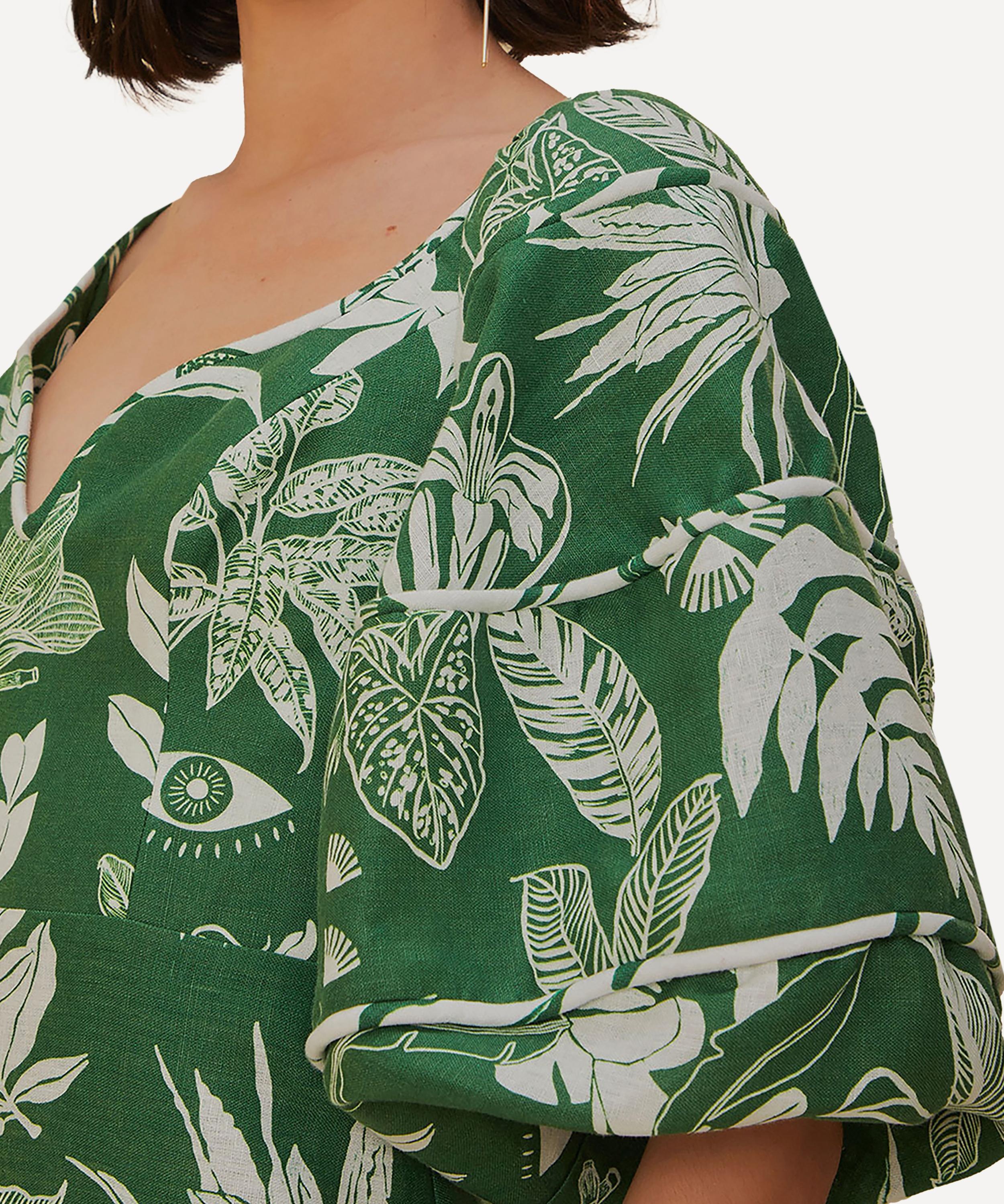Forest Soul Green Mini-Dress - 4