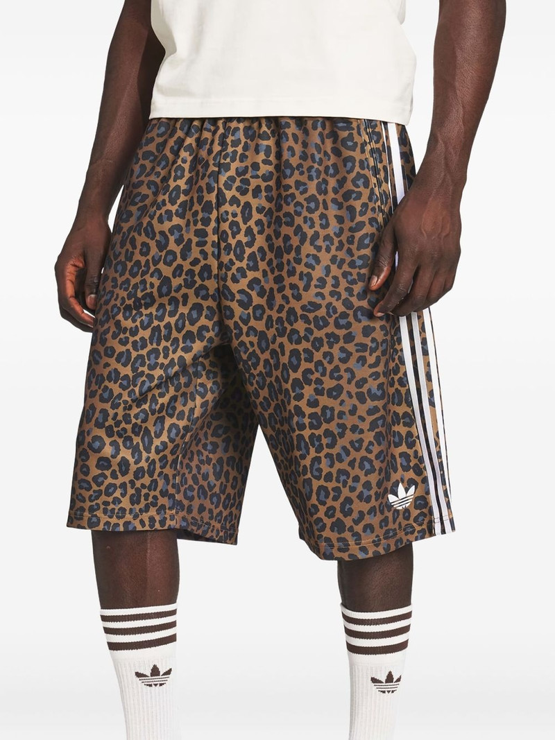 adidas leopard-print shorts outlook