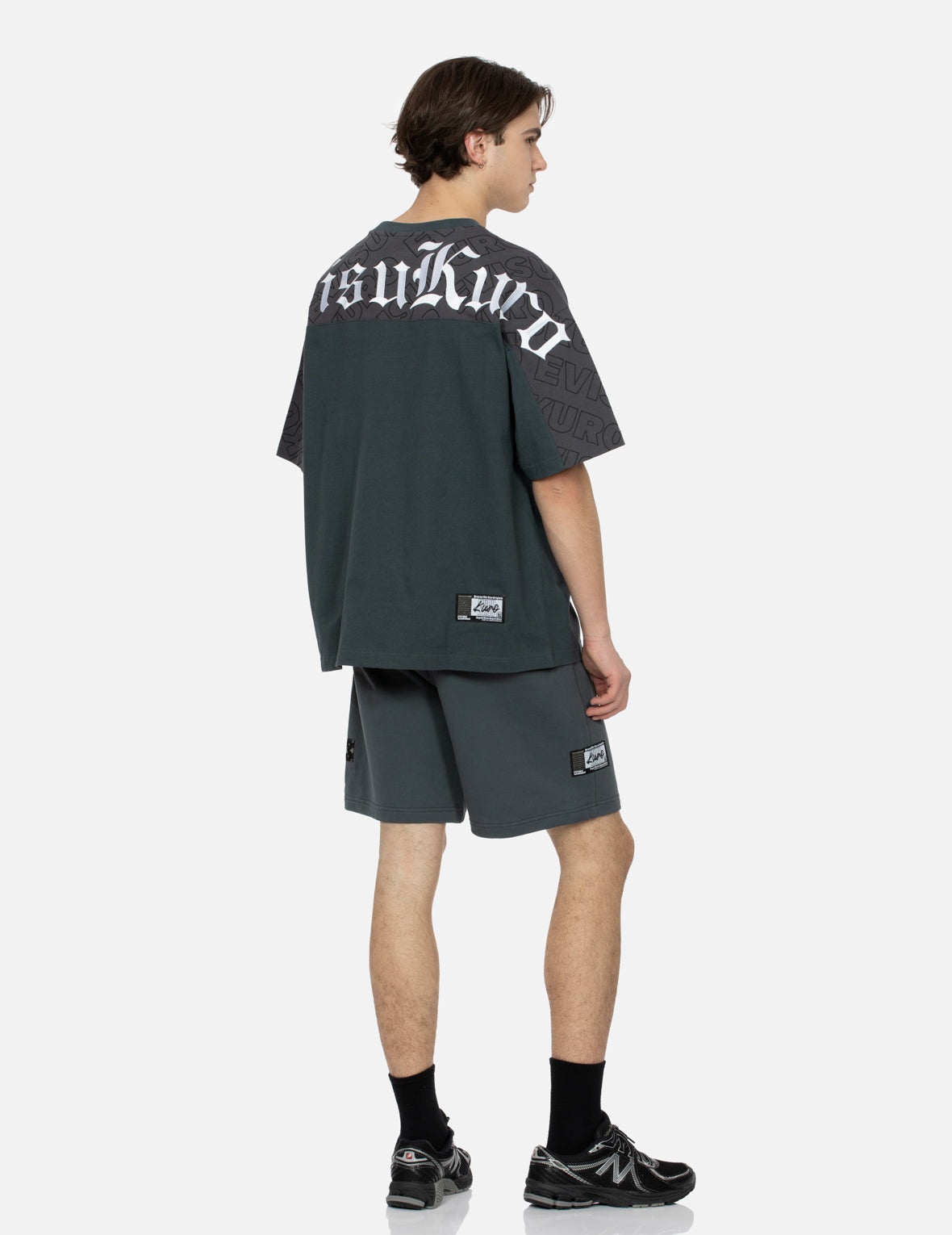 Allover EVISUKURO Print and Embroidery Loose Fit T-Shirt - 3