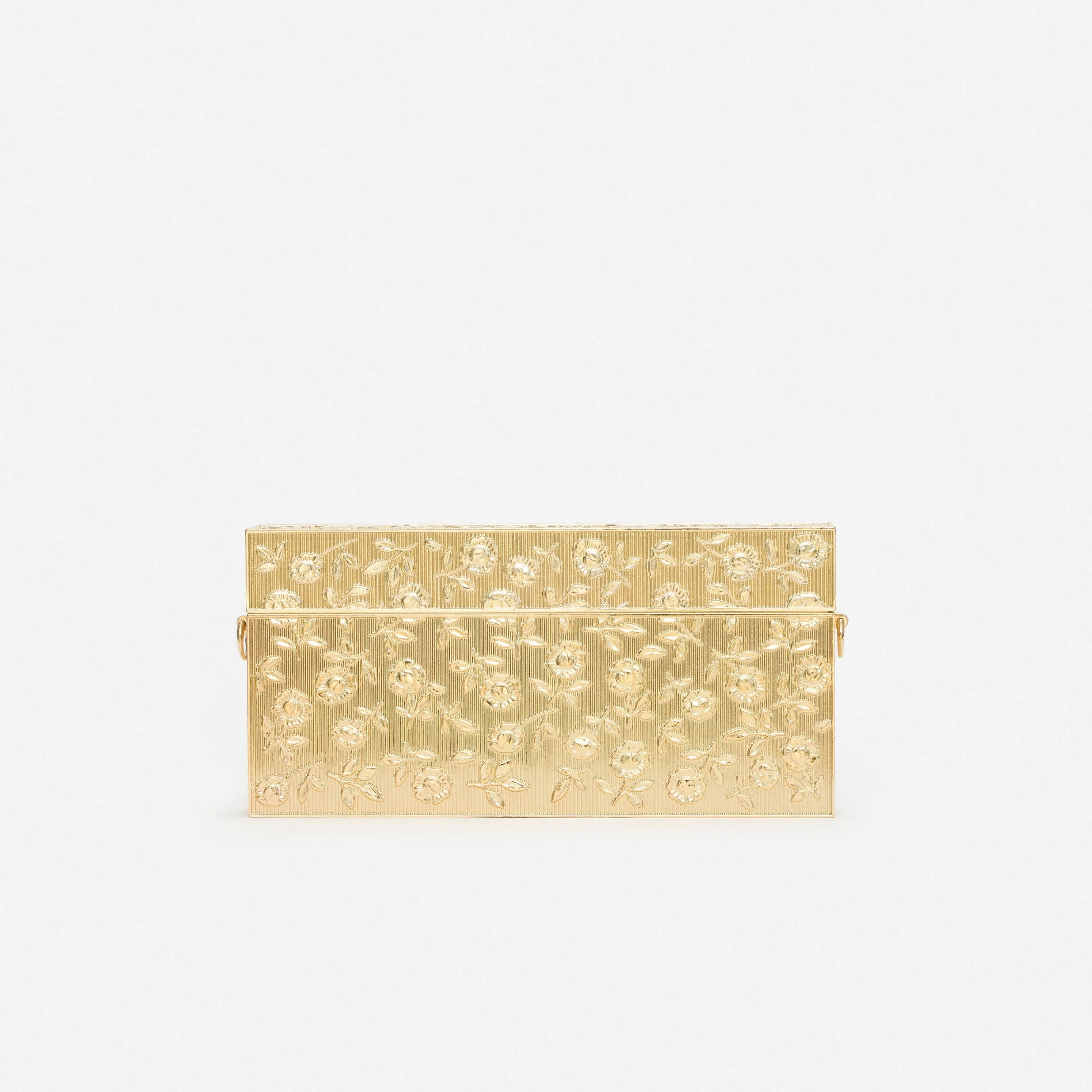 Gold Floral Engraved Bag - 1