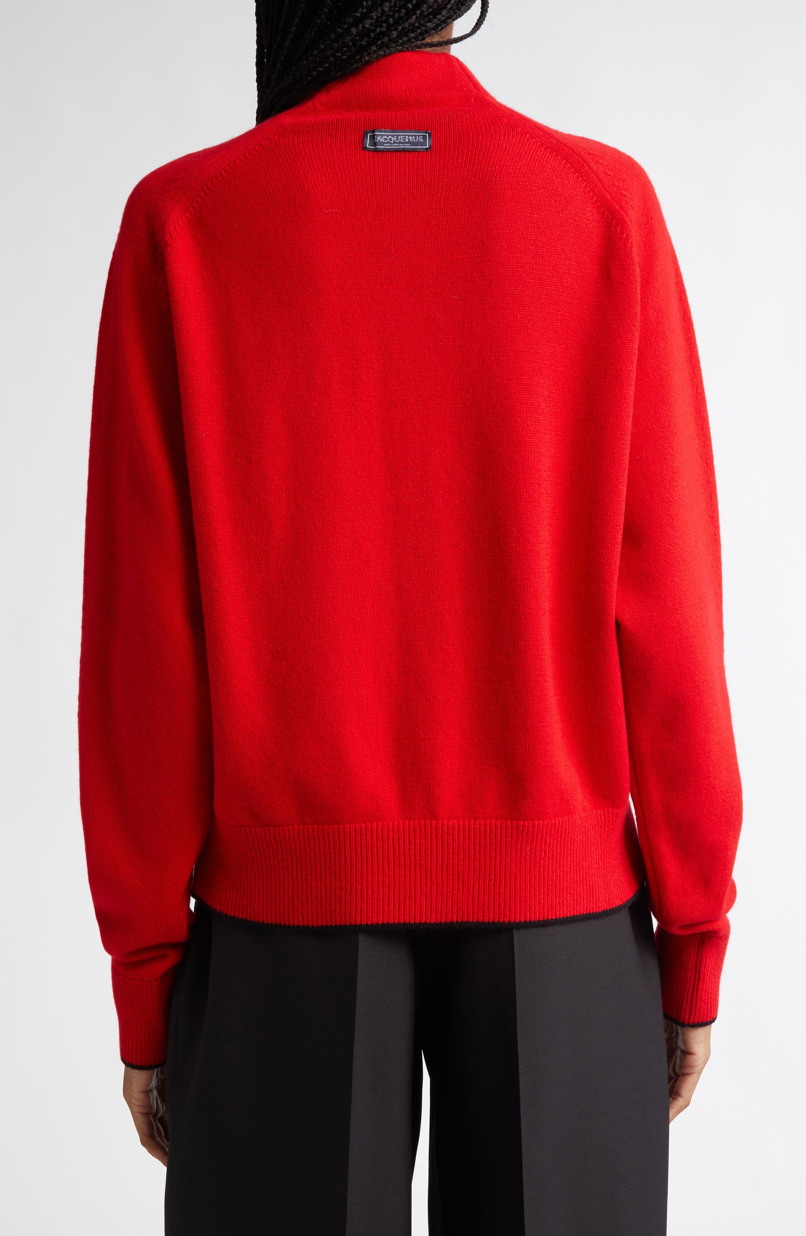 Jacquemus Le Cardigan Cashmere Cardigan in Red at Nordstrom - 3