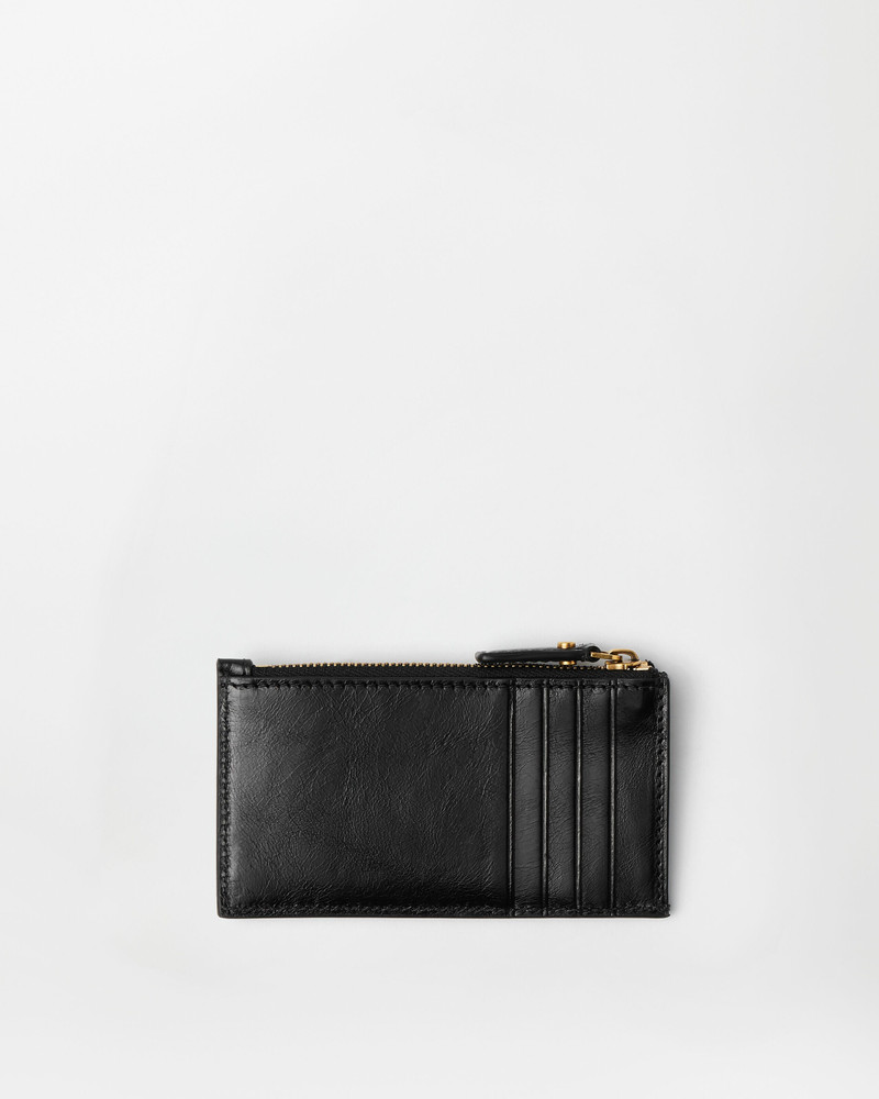 VERSACE Roomy Leather Zip Card Holder outlook