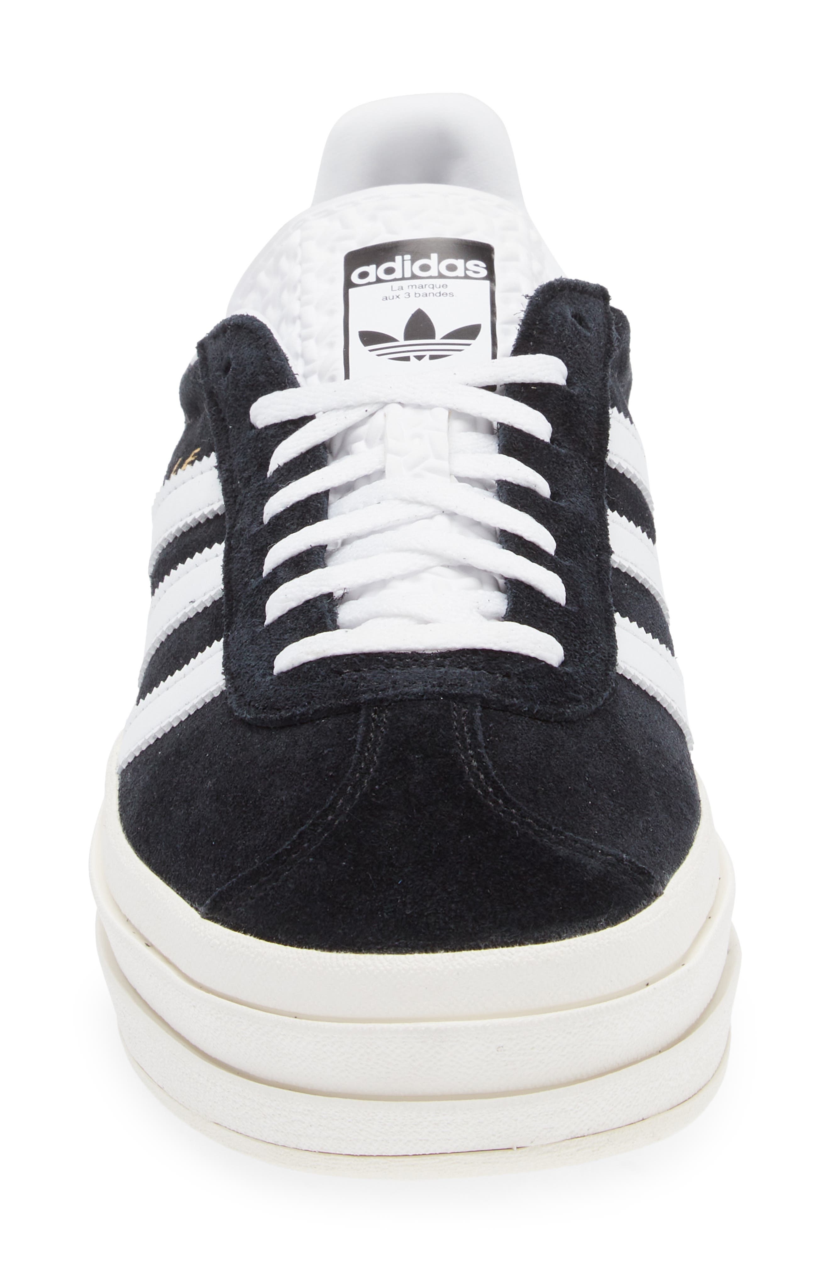 adidas Gazelle Bold Platform Sneaker in Cblack/cwh at Nordstrom - 4