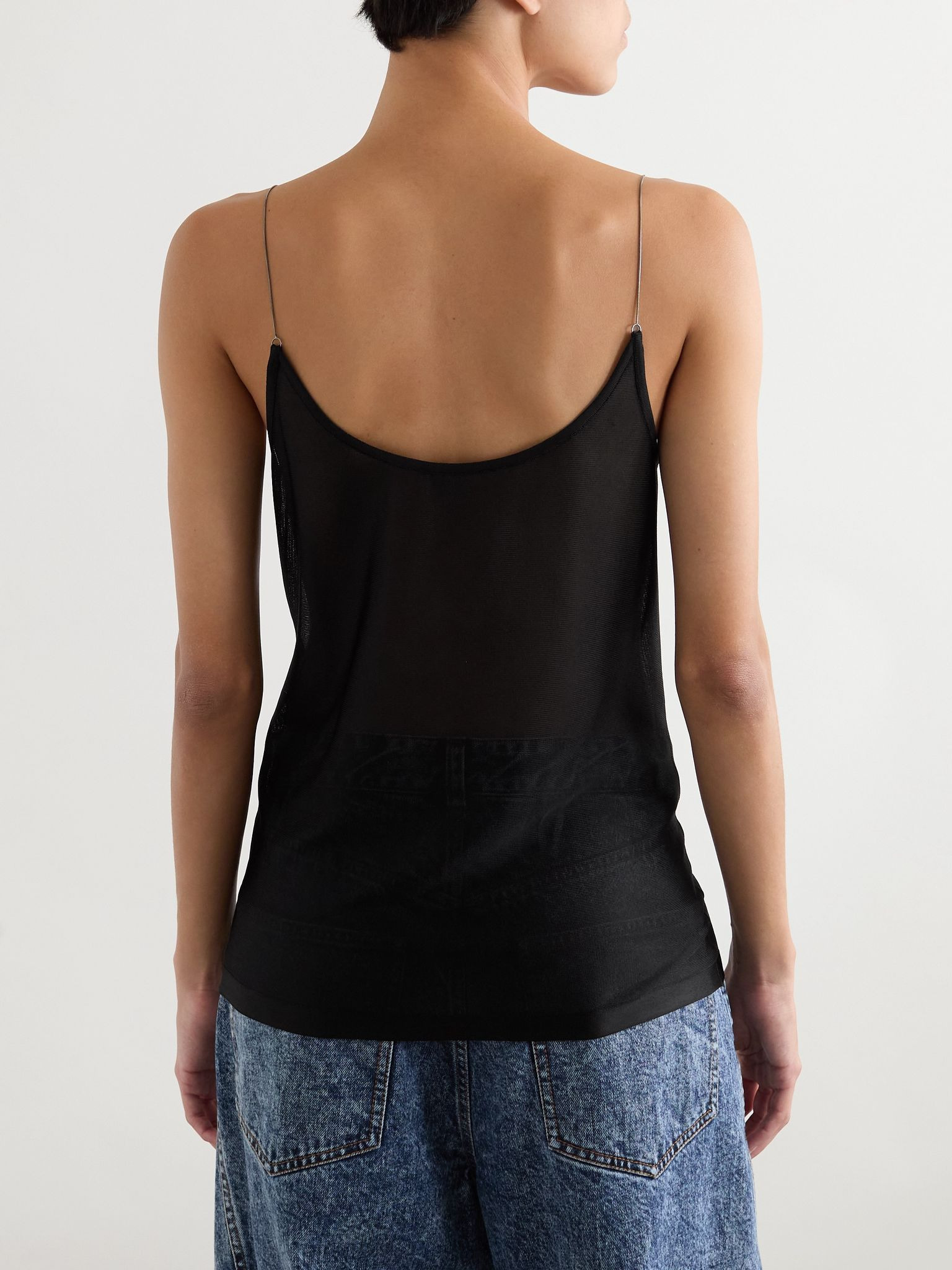 Embellished knitted camisole Black - 3