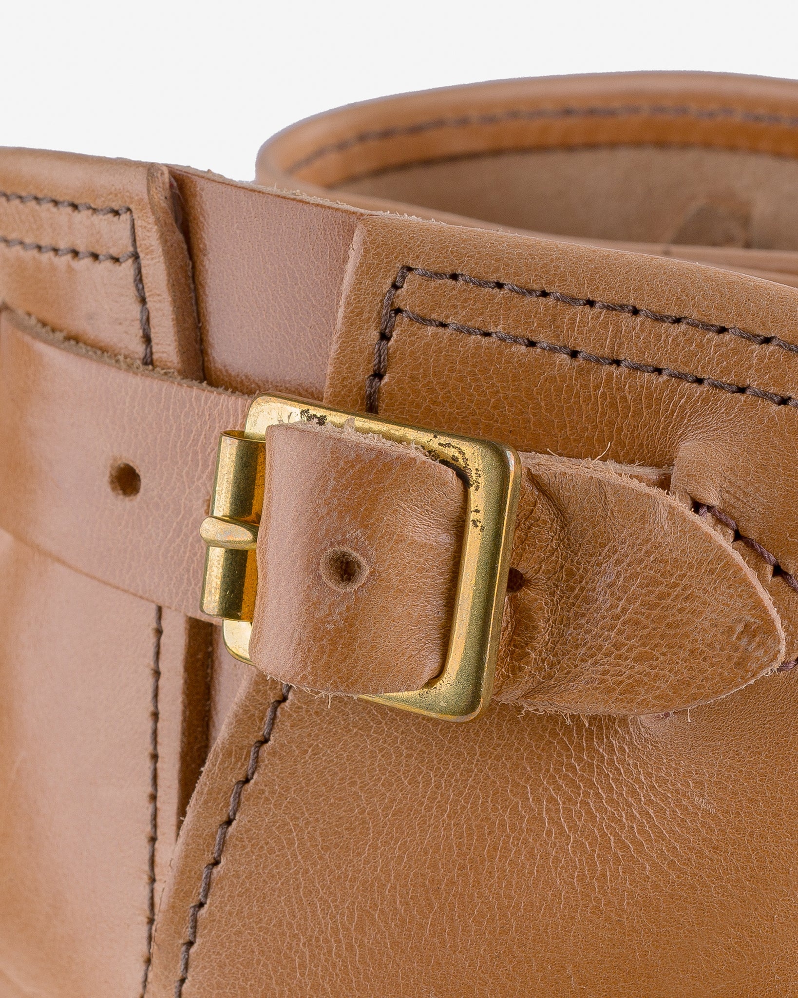 WESCO-MRLOU-NATH Wesco® - 10" Horsehide  Engineer Boot - Natural. The "Mister Lou" - 9