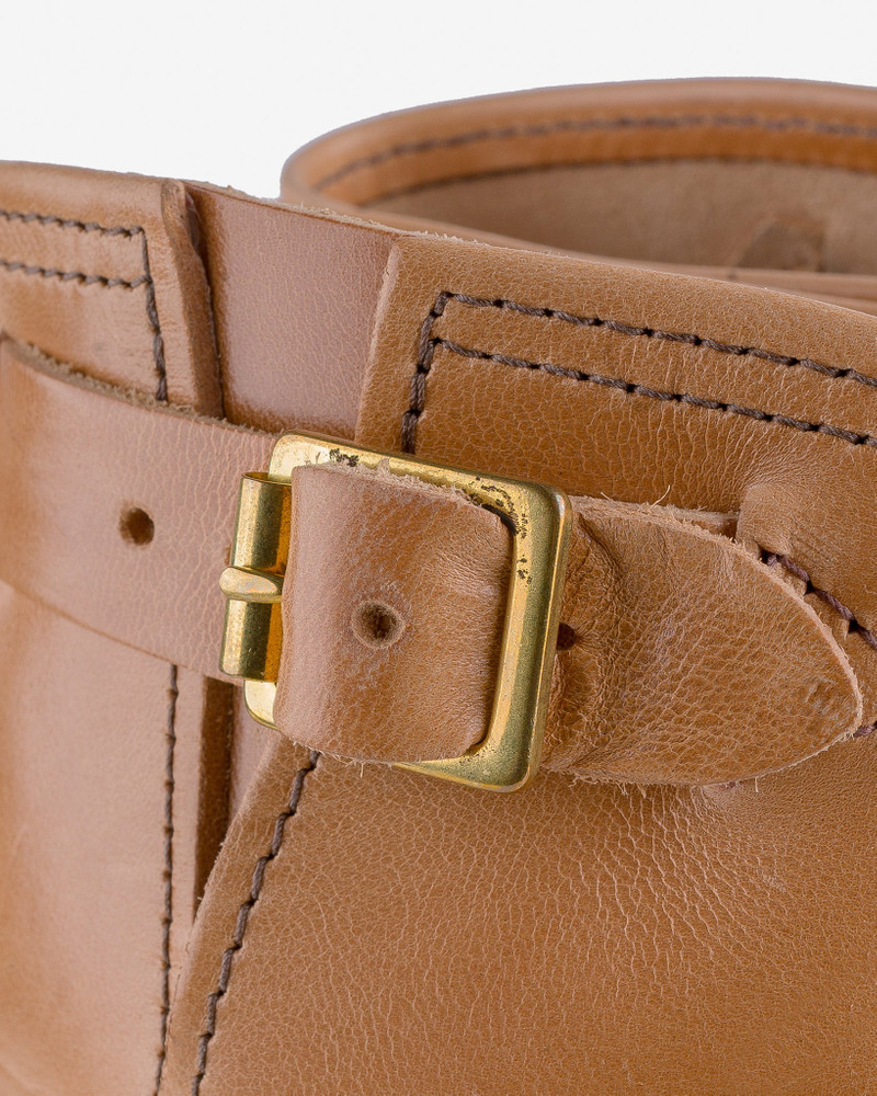 WESCO-MRLOU-NATH WESCO® - 10&QUOT; HORSEHIDE ENGINEER BOOT - NATURAL. THE &QUOT;MISTER LOU&QUOT; 10