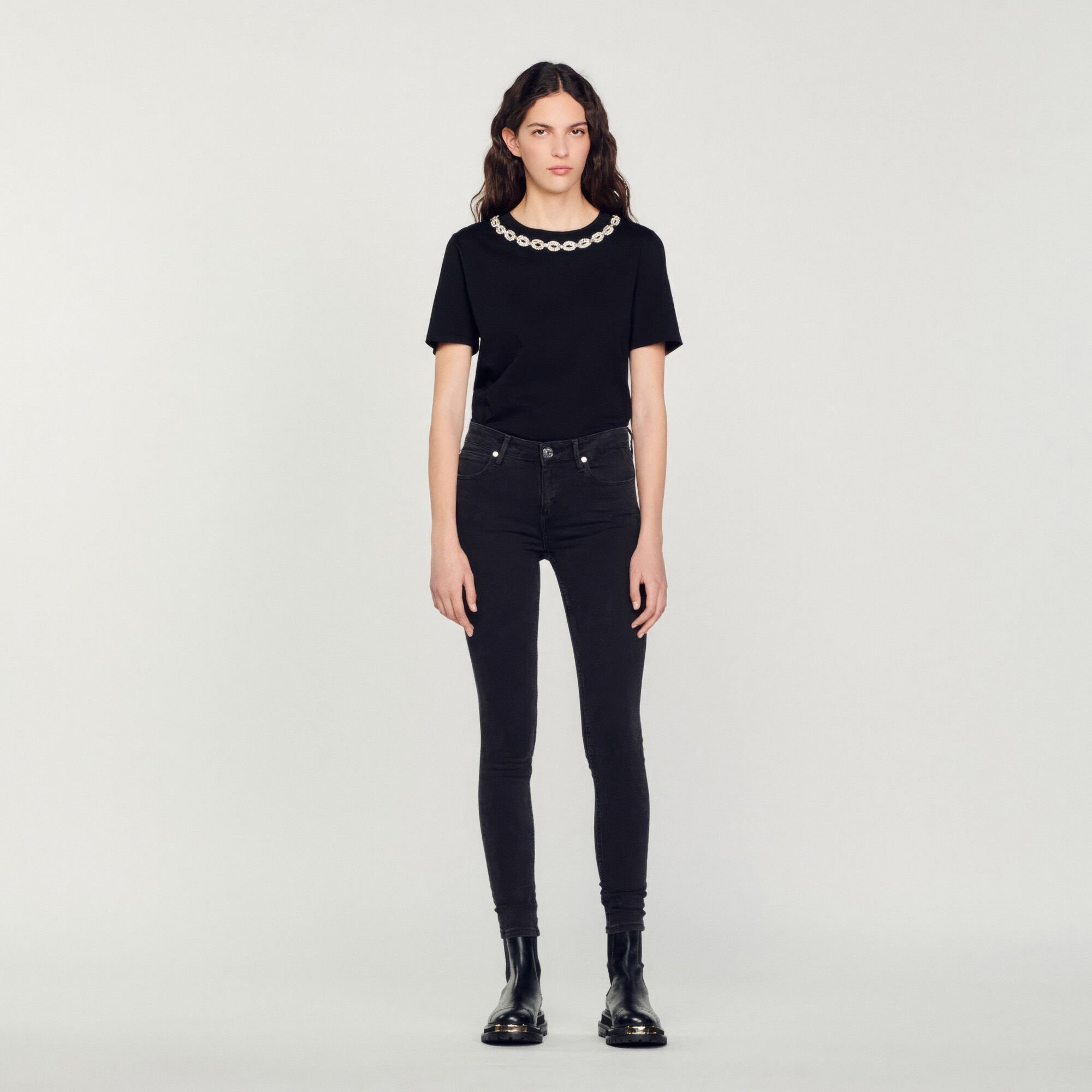 SLIM JEANS WITH REGULAR WAIST - 2