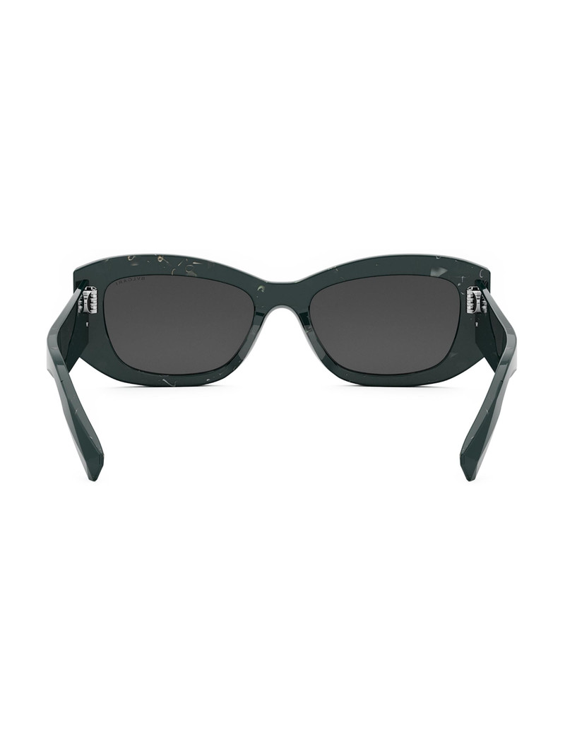 Women's Roma 54MM Geometric Sunglasses - Grey Green Grey 5