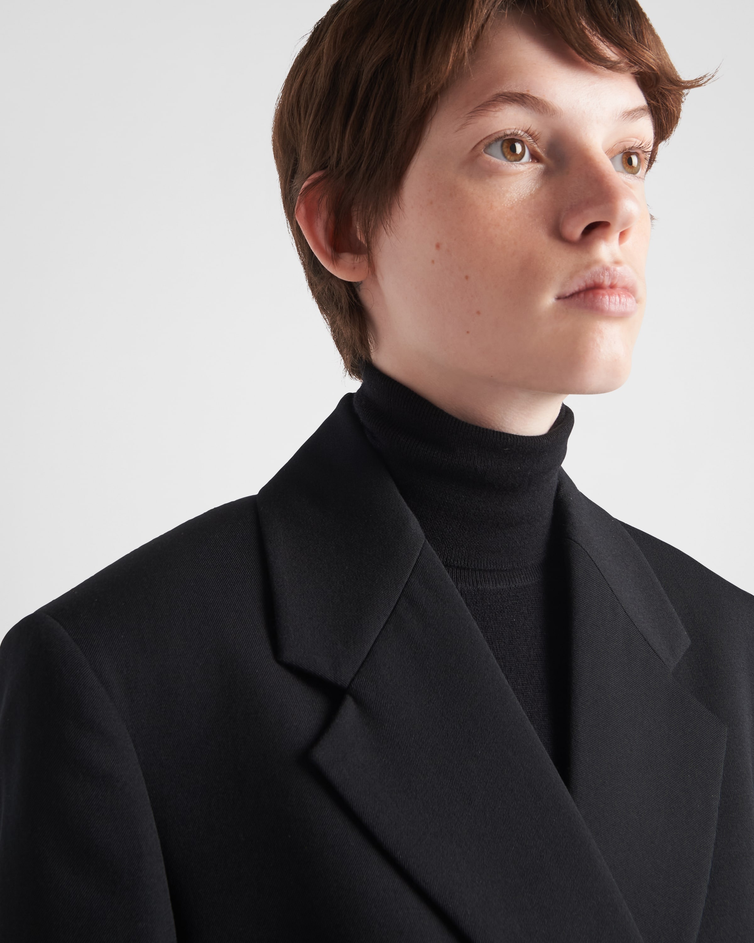 Single-breasted gabardine jacket - 3