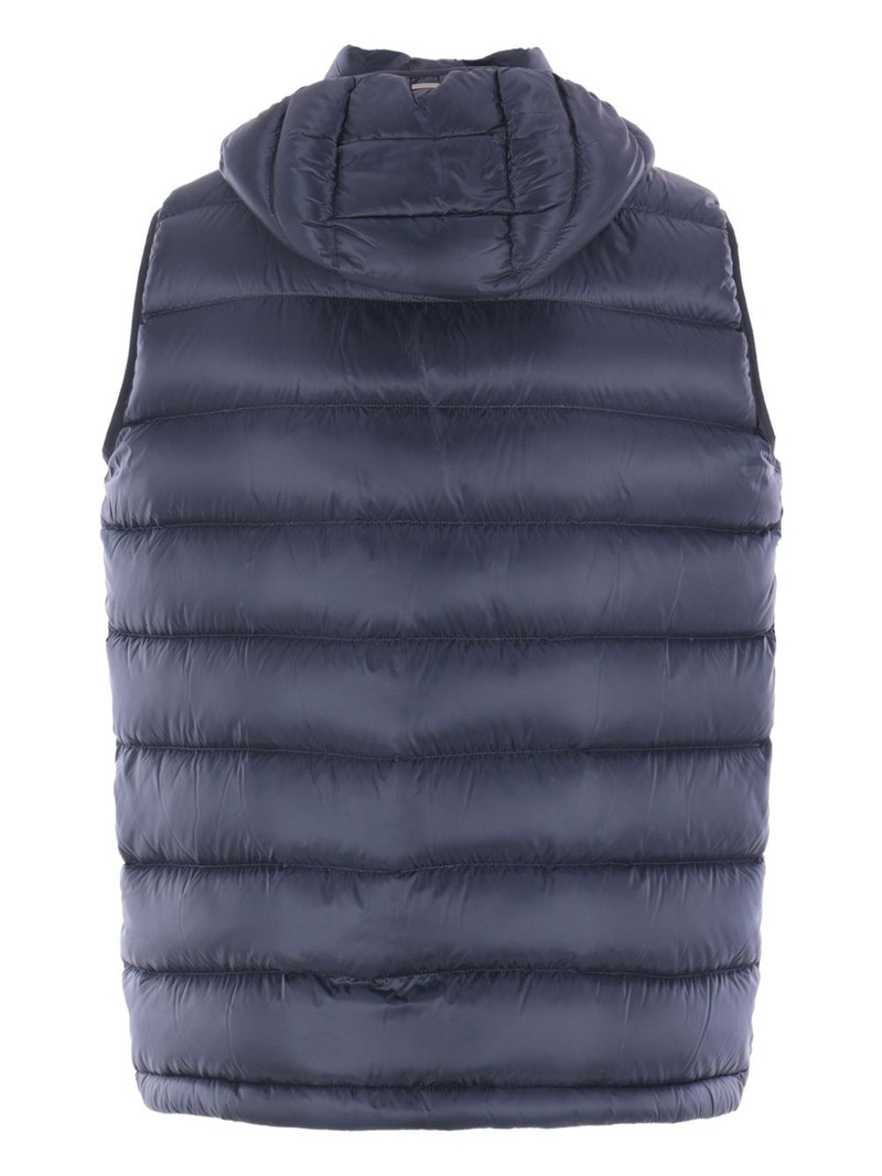 Herno hooded quilted gilet outlook
