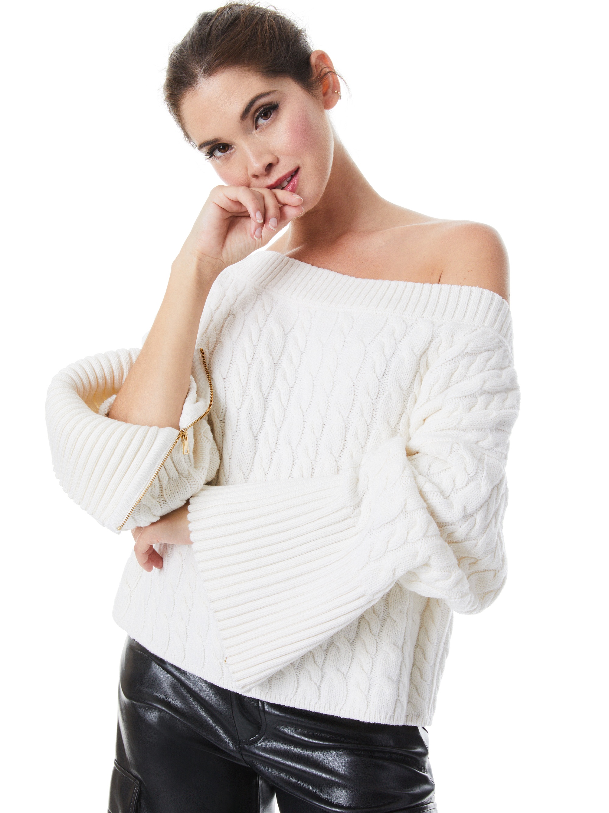INA CABLE KNIT SWEATER - 2