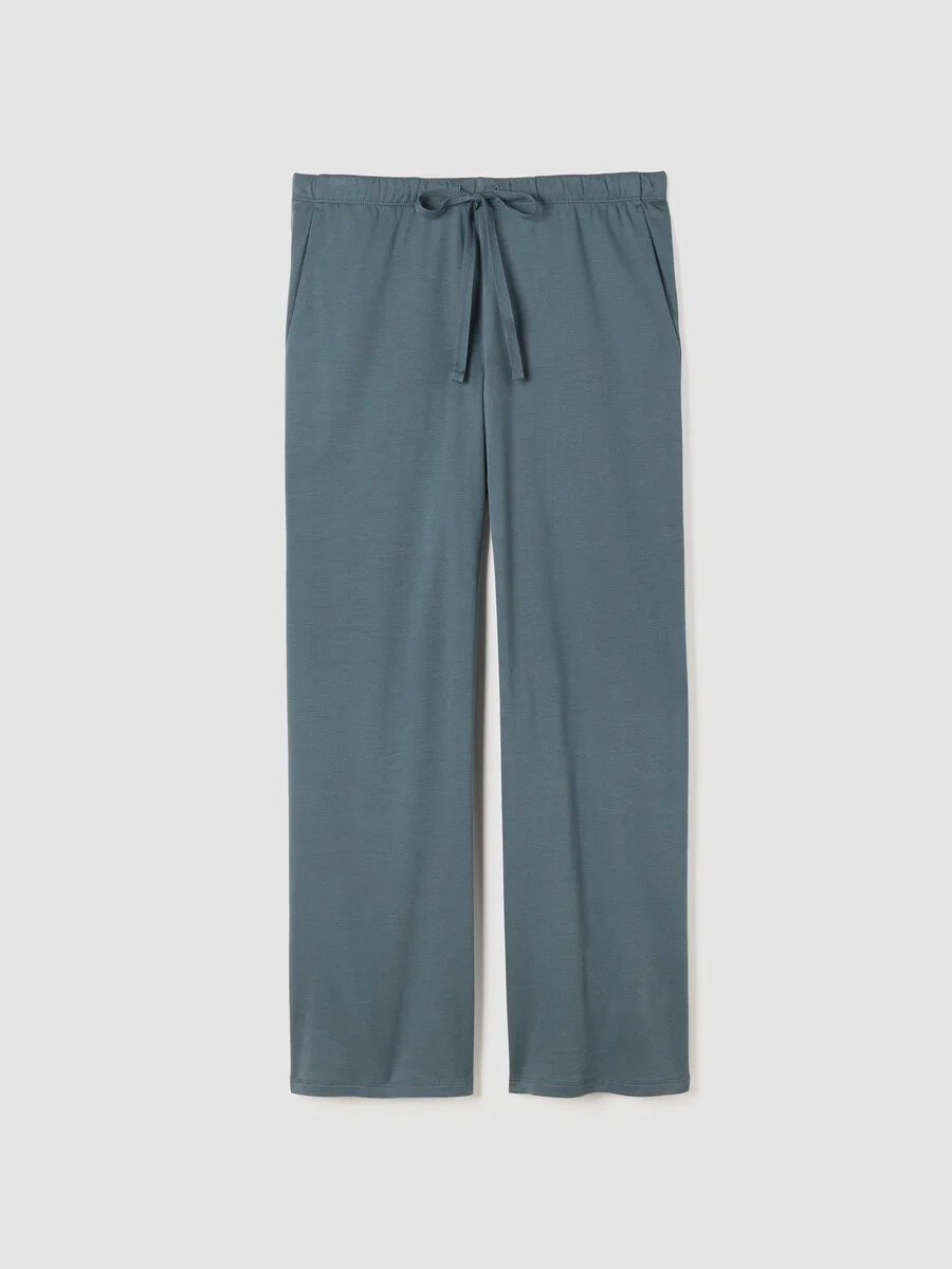 Organic Cotton Interlock Wide-Leg Sleep Pant - 1