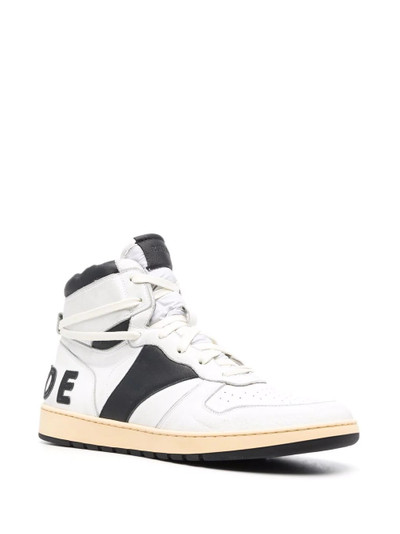 Rhude high-top lace-up trainers outlook