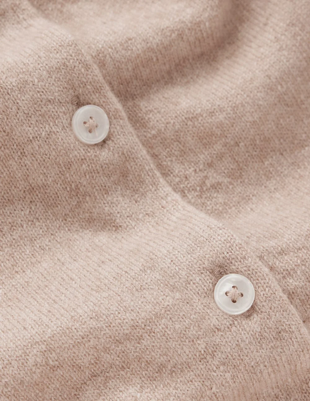 Eva Cashmere Cropped Cardigan-Chinchilla Melange - 1
