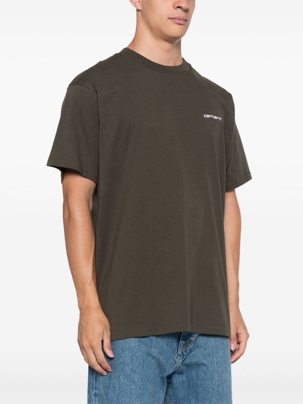 Script Embroidery T-shirt - 3