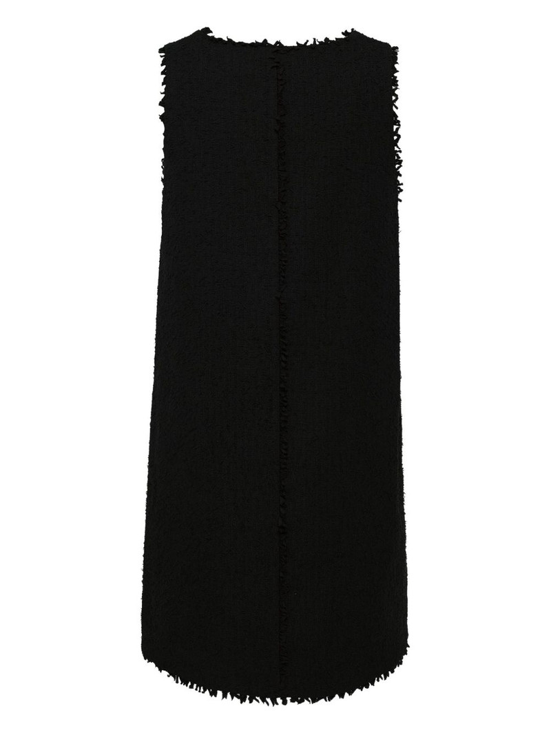 MSGM frayed-edge dress outlook