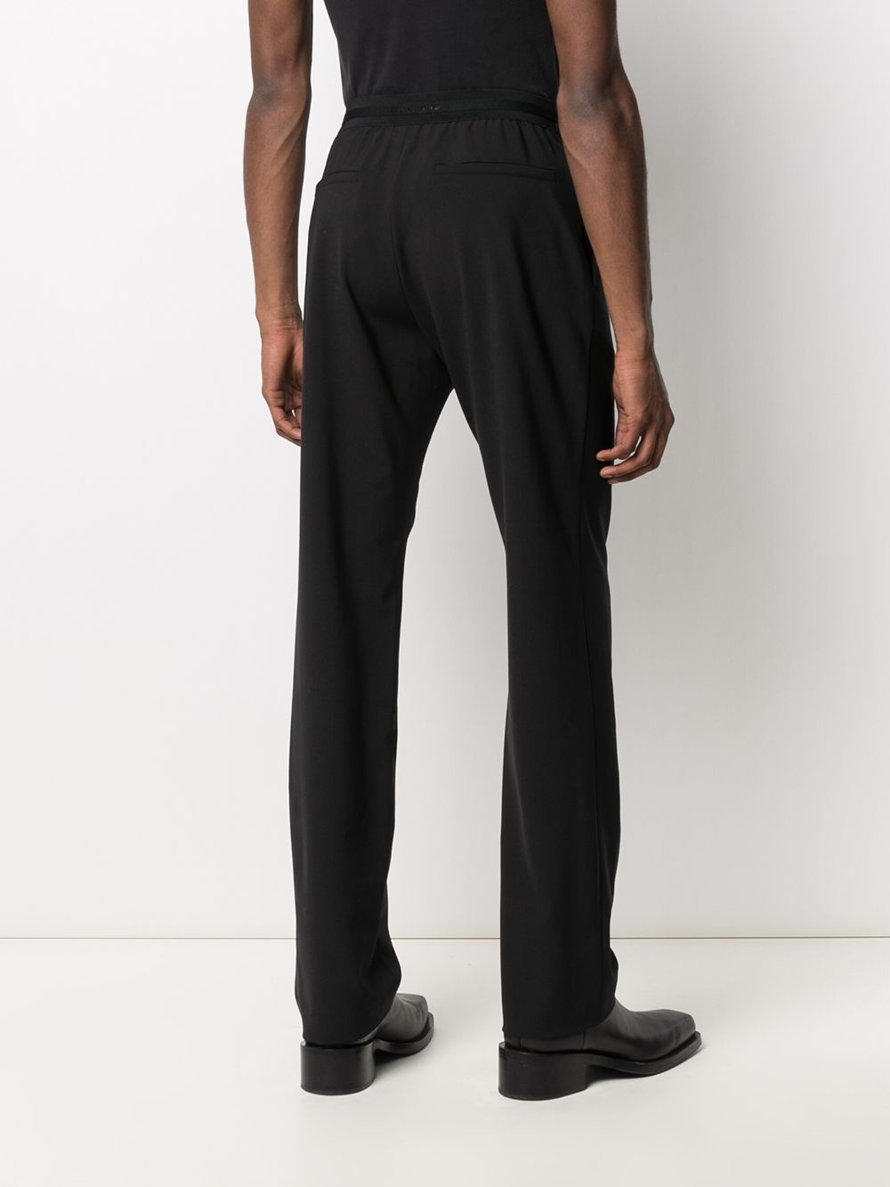 high-rise straight-leg trousers - 4