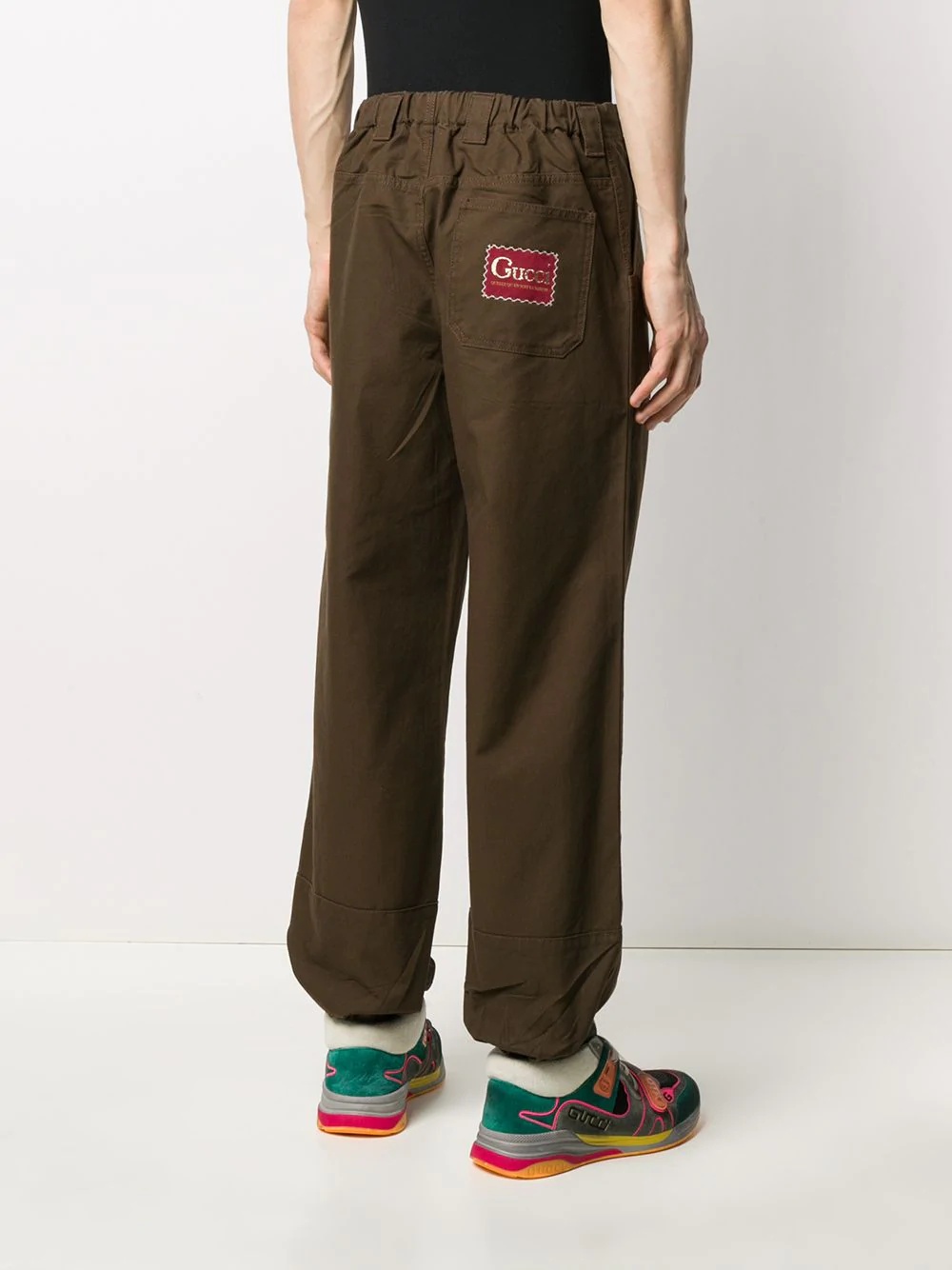 harem-style mid-rise trousers - 4