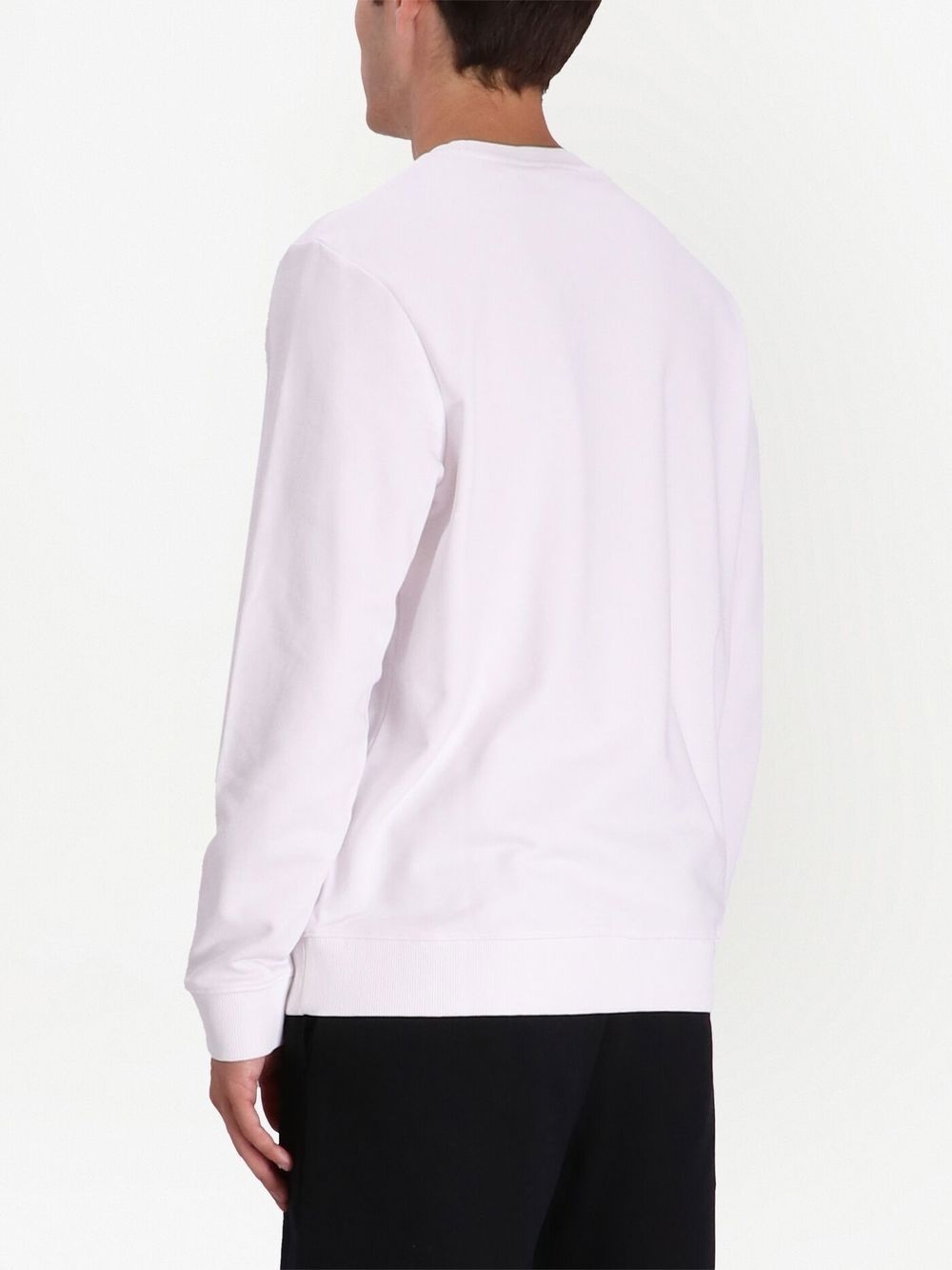 logo-print cotton sweatshirt - 4
