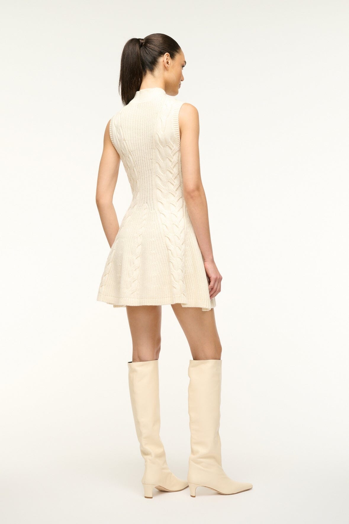 STAUD CHARADE DRESS IVORY - 5