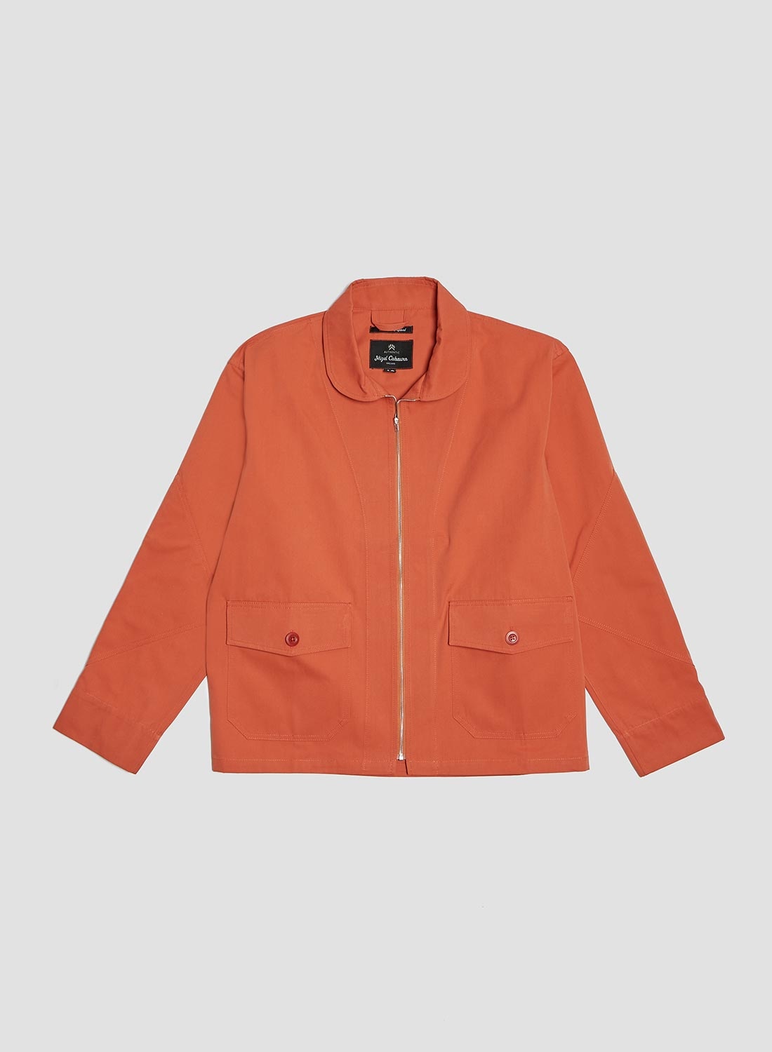 Flight Shirt Jacket In Orange - 1