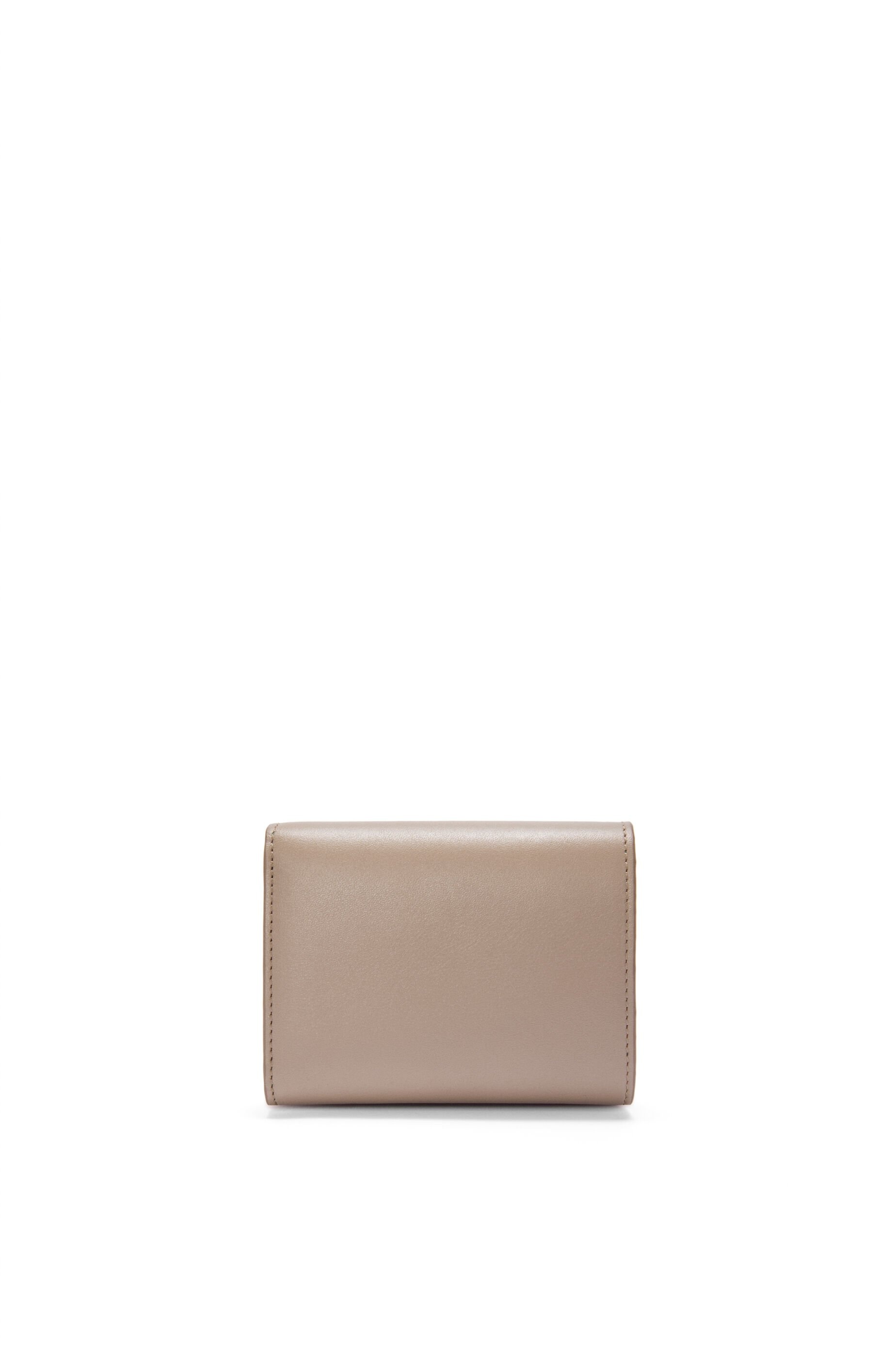 Trifold zip wallet in shiny nappa calfskin - 4