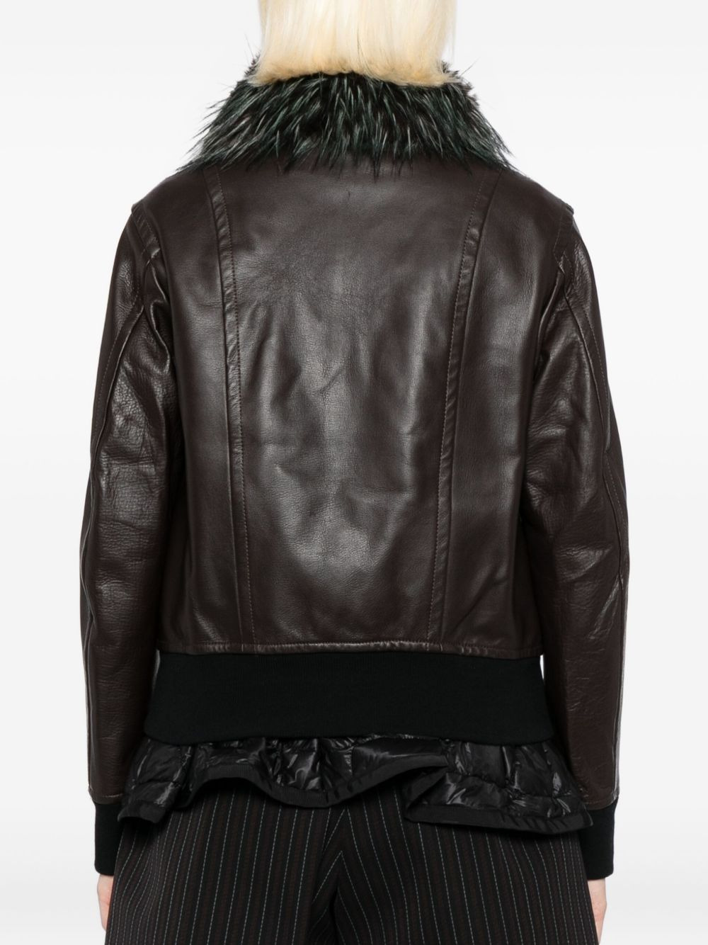 2 in 1 leather jacket - 4