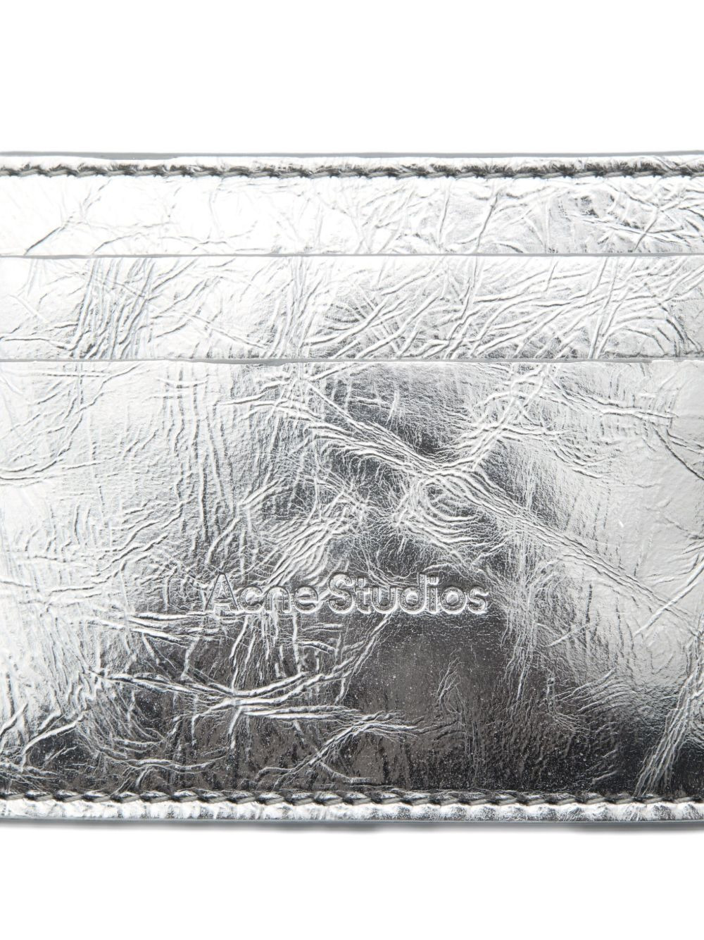 metallic leather cardholder - 4