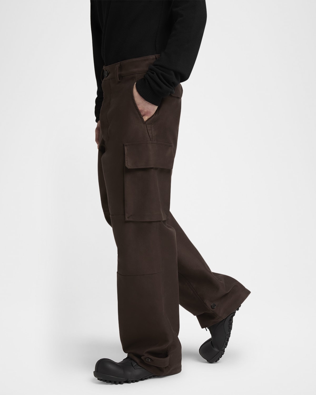 Men's Compact Cotton Moleskin Cargo Pants - 6