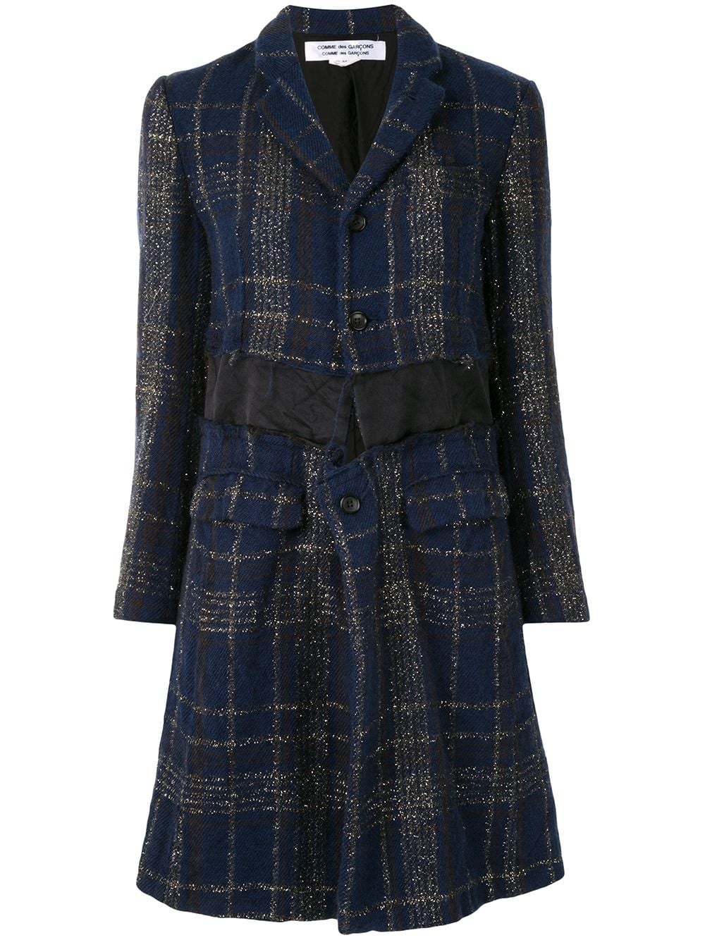 metallic check coat - 1