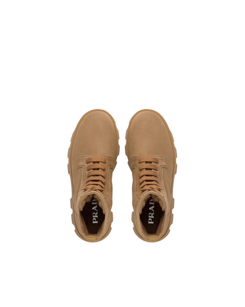 Prada Denim laced booties outlook
