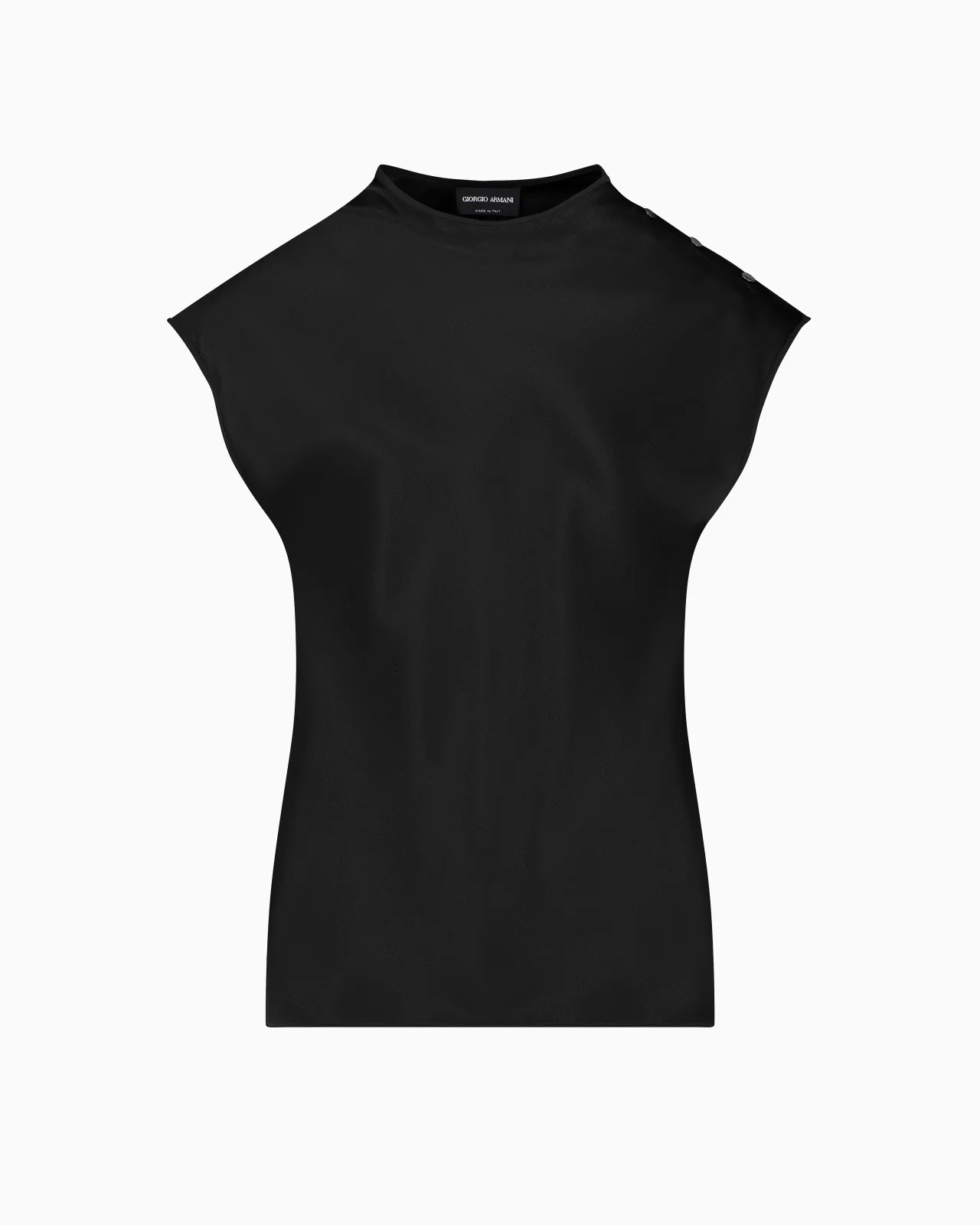 STRETCH BARATHEA-WOOL BLOUSE - 1