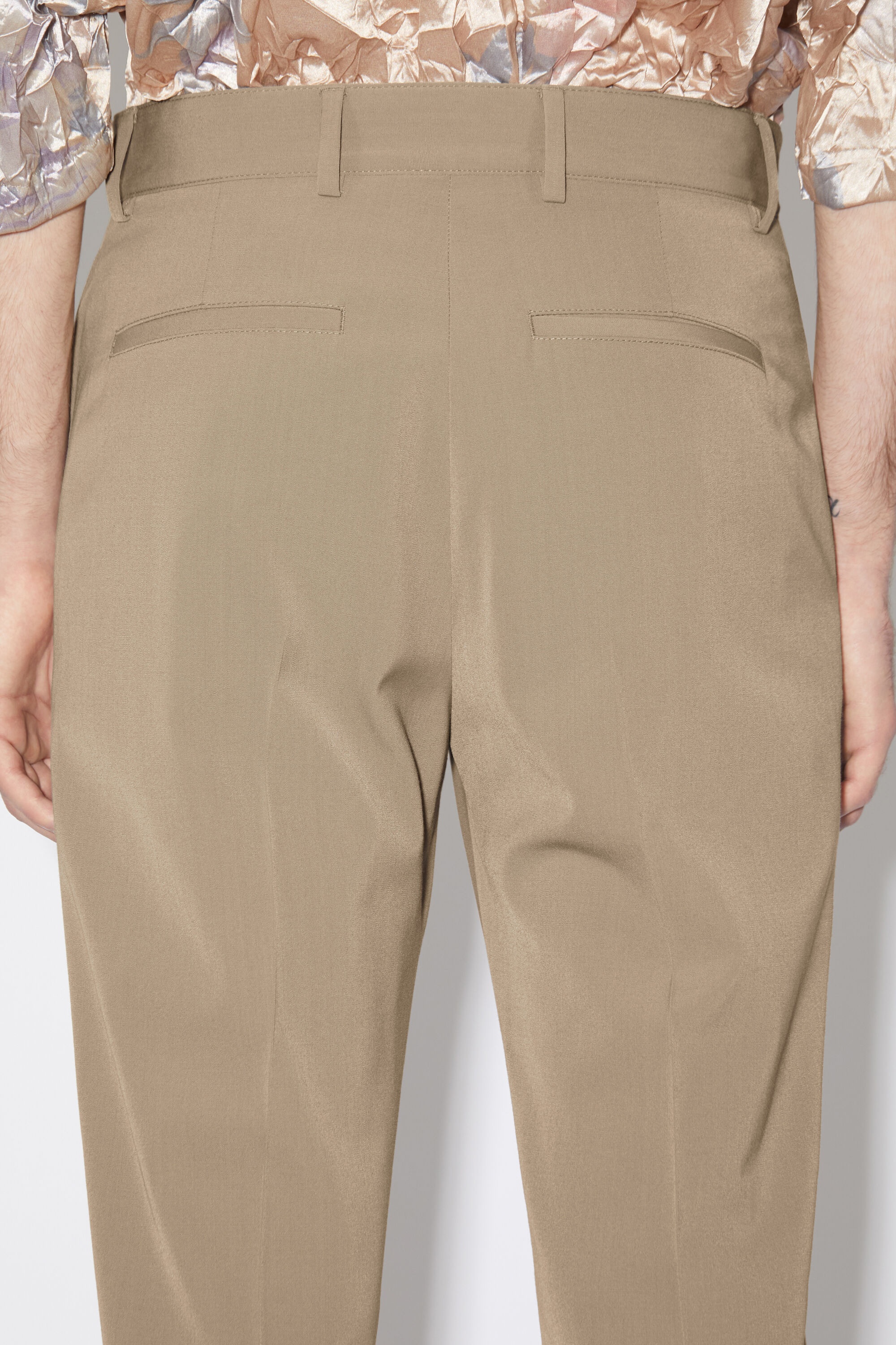 Tailored trousers - Mud grey - 5