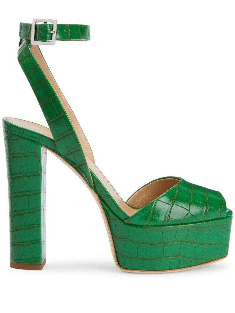 Betty 120mm crocodile 인쇄 샌들 1