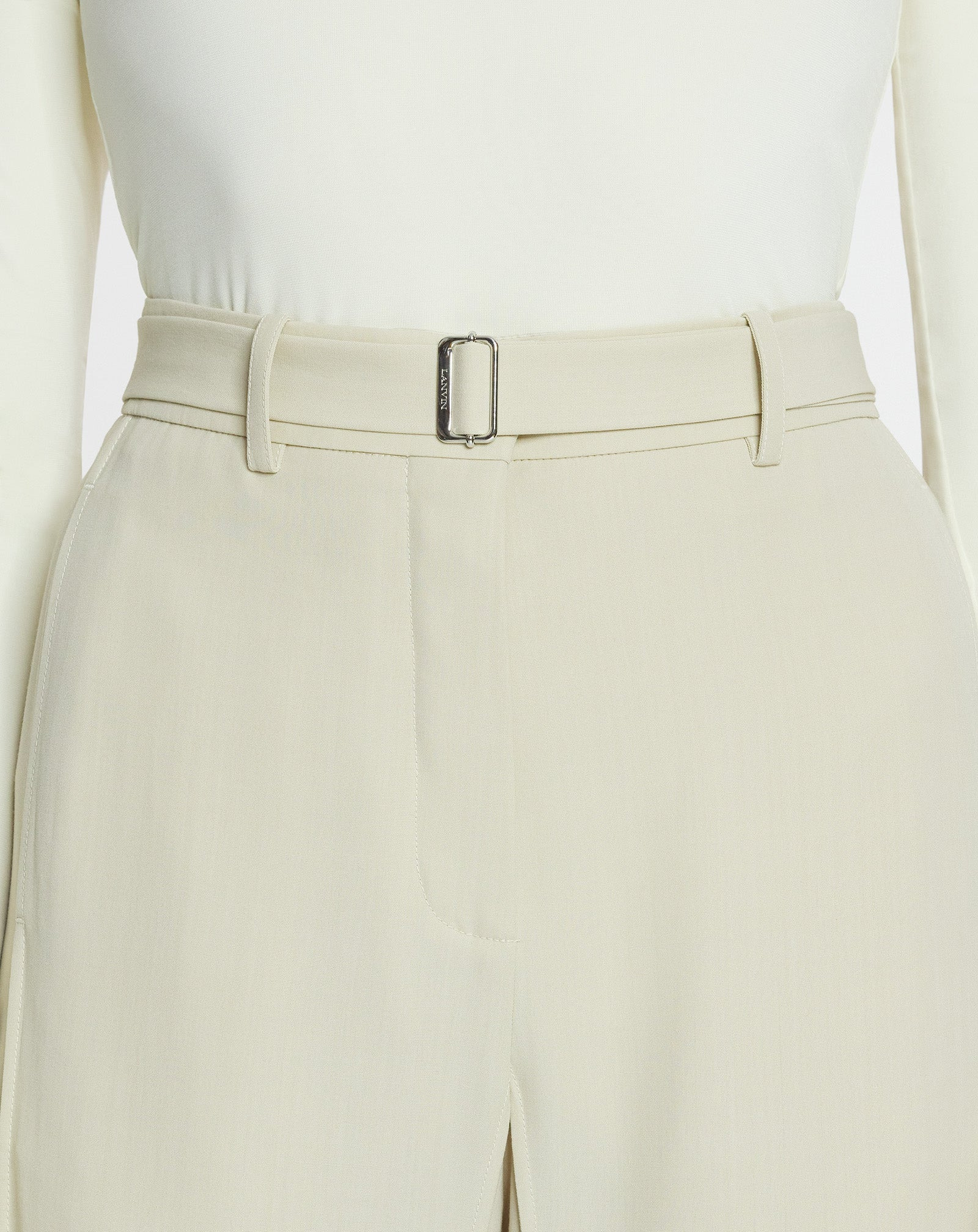 TAILORED WOOL-BLEND PANTS - 5